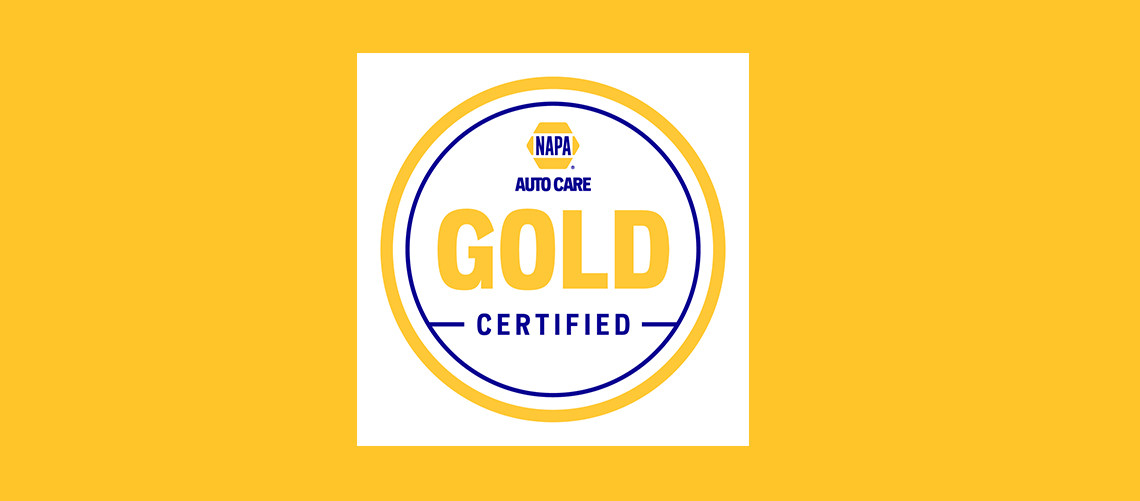 Napa Auto Care Gold Certified Banner